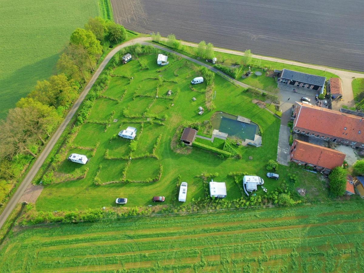 B&B Pipowagen "Het Wellnesst" Op Wellness Camping En B&B Stoltenborg Meddo Exterior foto